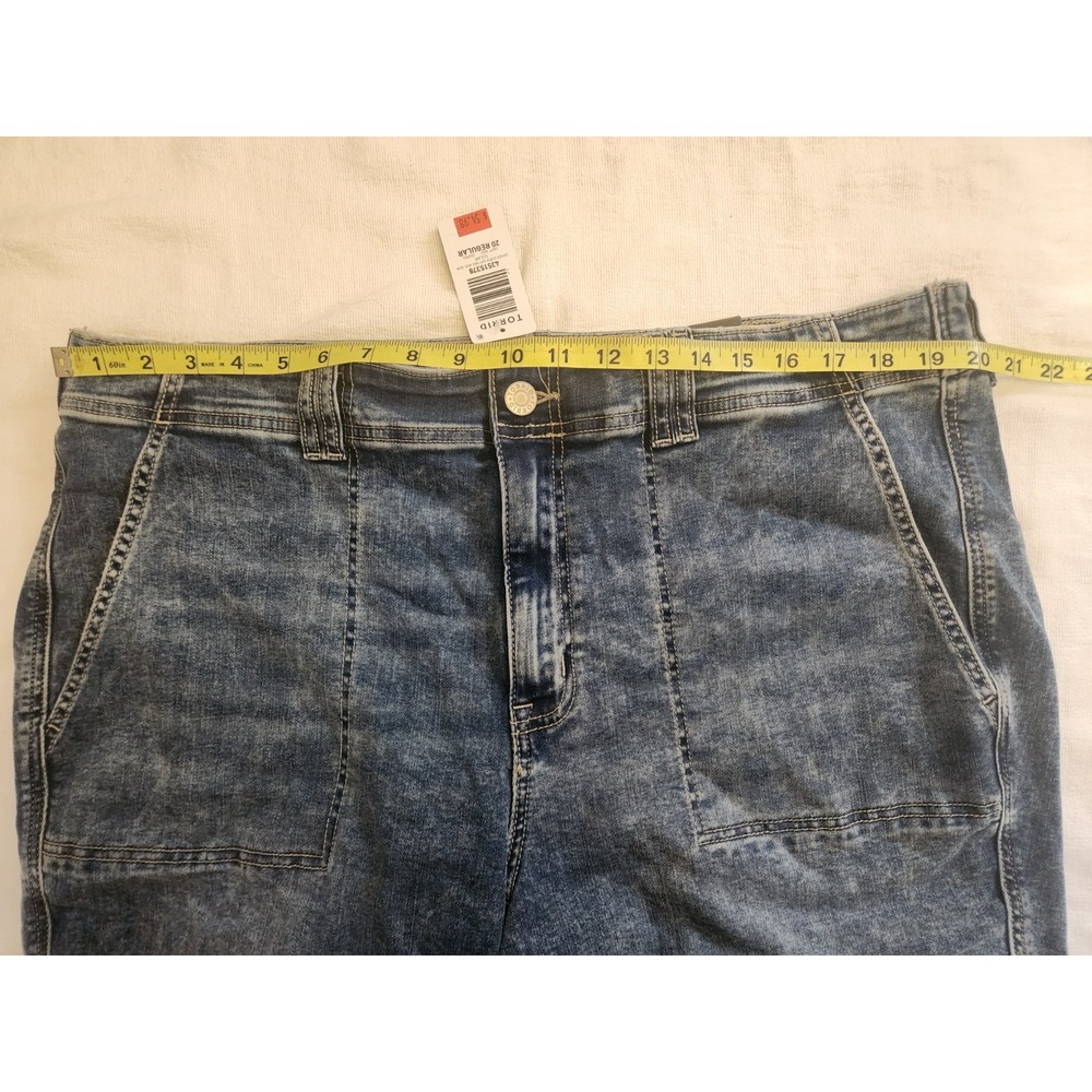 Torrid NWT Jogger Jeans Womens 20 Reg Plus Super‎ Stretch Mid Rise Cuffed - Picture 7 of 12